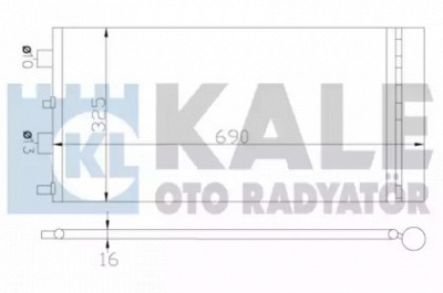 KALE OTO RADYATOR 342840 -  Конденсатор, кондиционер